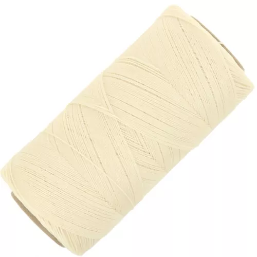 Linhasita waxed thread spool for micro macramé 0.35 mm - Light linen (1438) x448m