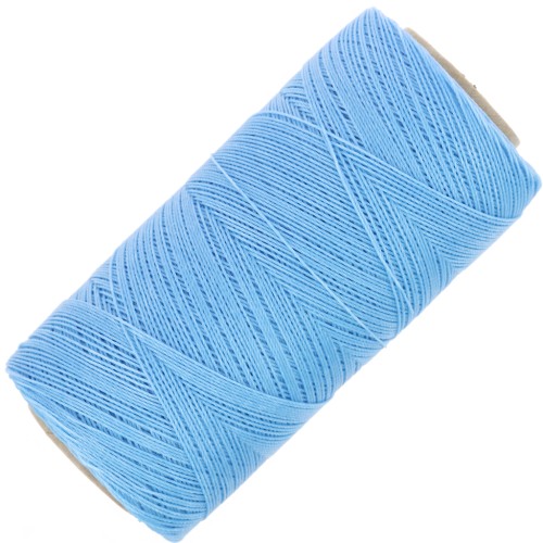 Linhasita waxed thread spool for micro macramé 0.35 mm - Mayan blue (1443) x448m