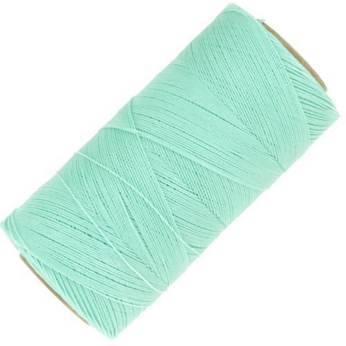 Linhasita waxed thread spool for micro macramé 0.35 mm - Mint Green (1444) x448m