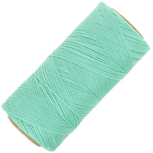 Linhasita waxed thread spool for micro macramé 0.5mm - Ice Mint (1436) x335m