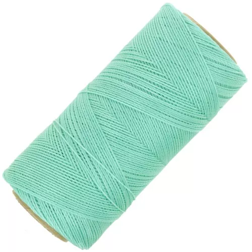 Linhasita waxed thread spool for micro macramé 0.5mm - Ice Mint (1436) x335m