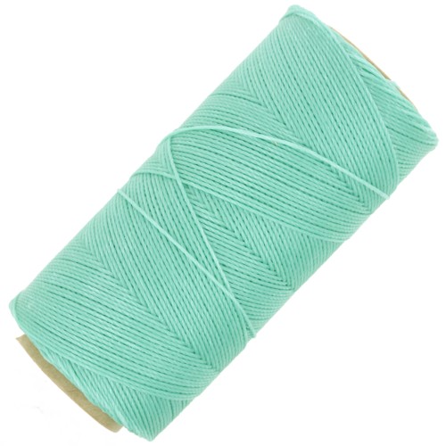 Linhasita waxed thread spool for micro macramé 0.75 mm - Menthe Glacée (1436) x228m