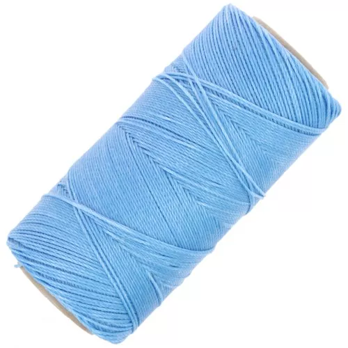 Linhasita waxed thread spool for micro macramé 0.75 mm - Mayan blue (1443) x228m