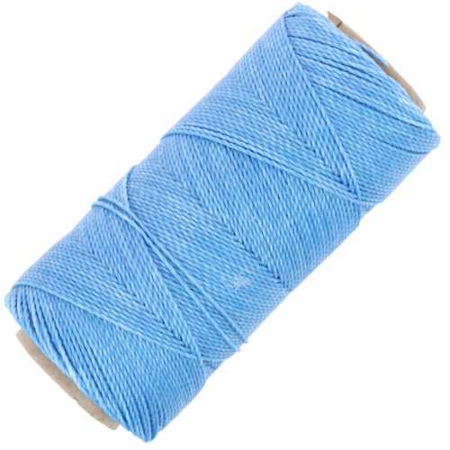 Linhasita waxed thread spool for micro macramé 1 mm - Mayan blue (1443) x168m