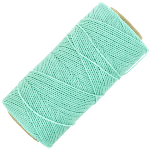Linhasita waxed thread spool for micro macramé 1 mm - Mint Green (1444) x168m