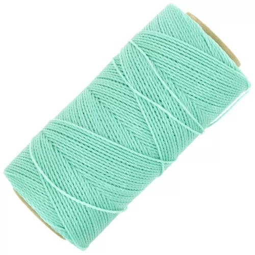 Linhasita waxed thread spool for micro macramé 1 mm - Mint Green (1444) x168m