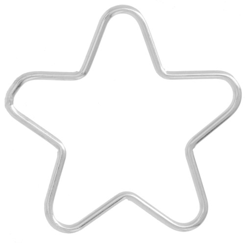 925 Sterling Silver 22mm star Spacer x1
