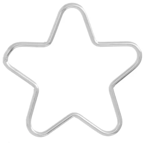 925 Sterling Silver 22mm star Spacer x1