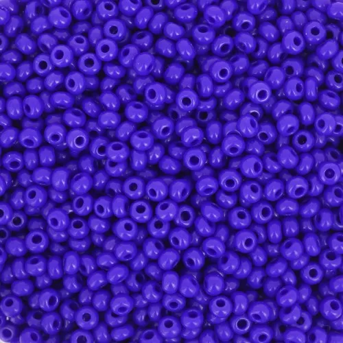 Preciosa Seed Beads 11/0 2 mm - Opaque Dark Sapphire x20g