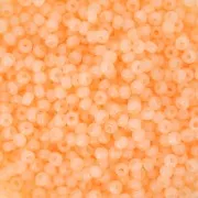 Preciosa Seed beads 11/0 2 mm - Solgel - Orange 1 Dyed Alabaster x20g
