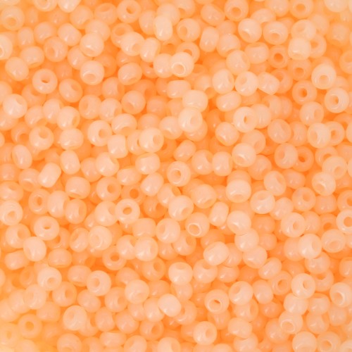 Preciosa Seed beads 11/0 2 mm - Solgel - Orange 1 Dyed Alabaster x20g