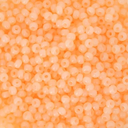 Preciosa Seed Beads 11/0 2 mm - Solgel - Orange 1 Dyed Alabaster x20g
