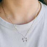 1.7mm 925 Sterling Silver Rectangle Necklace - Fine gold plated - Rose Gold x45cm