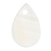 9x6mm Mother-of-pearl drop sequin - Natural x6