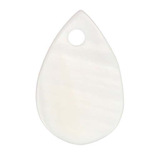 9x6mm Mother-of-pearl drop sequin - Natural x6