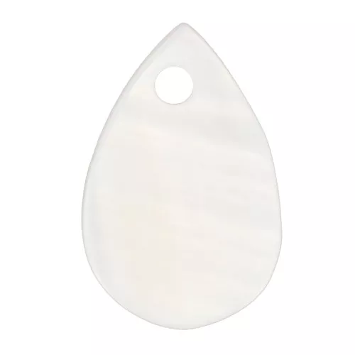 9x6mm Mother-of-pearl drop sequin - Natural x6
