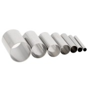 Cylinder cookie cutter assortment for polymer clay - Stainless steel x7
