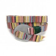 Oval clasp 14x12 mm for 5mm lace fine Gold plated x1