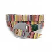 Oval clasp 14x12 mm for 5mm lace rose gold tone x1