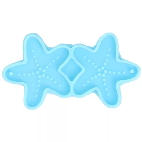 Silicone mold for epoxy resin starfish pendants x1
