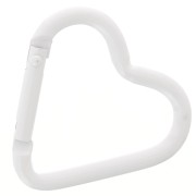 42x44mm Aluminum heart Lobster Clasp - White x1