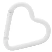 42x44mm Aluminum heart Lobster Clasp - White x1