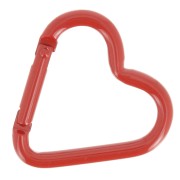 42x44mm Aluminum heart Lobster Clasp - Red x1|raw }}