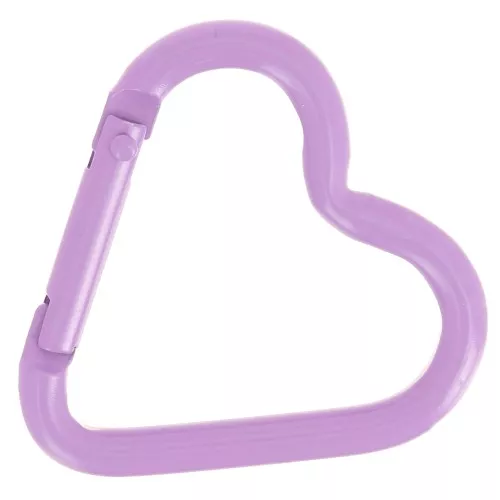 42x44mm Aluminum heart Lobster Clasp - Lilac x1