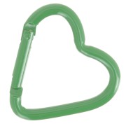 42x44mm Aluminum heart Lobster Clasp - Dark green x1