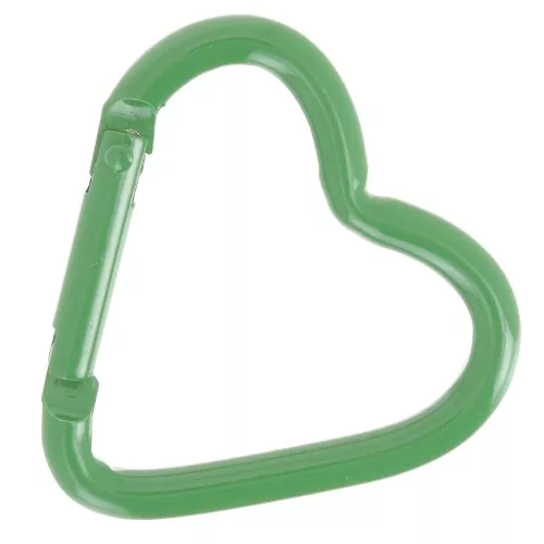 42x44mm Aluminum heart Lobster Clasp - Dark green x1