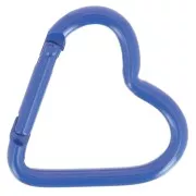 42x44mm Aluminum heart Lobster Clasp - Dark blue x1