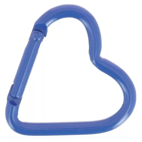 42x44mm Aluminum heart Lobster Clasp - Dark blue x1