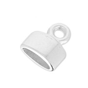 Terminator for flat lace 5 mm Antique Silver Plating x1|raw }}