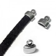 Terminator for flat lace 5 mm bronze x1