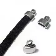 Terminator for flat lace 5 mm fine Gold plated x1