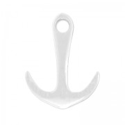Anchor hook clasp 35x27 mm Antique Silver Plating x1