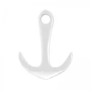 Anchor hook clasp 35x27 mm Antique Silver Plating x1