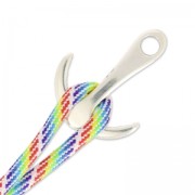 Anchor hook clasp 35x27 mm Antique Silver Plating x1