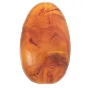 Oval - 41x26mm oval acrylic bead - Marbled fawn x1 41x26mm oval acrylic bead - Marbled fawn x1