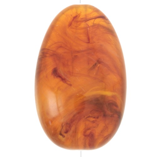 41x26mm oval acrylic bead - Marbled fawn x1