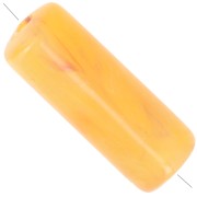 20x8 mm Straight-tube beads in translucent acrylic - Apricot Marble x10|raw }}