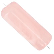 20x8 mm Straight tube beads in translucent acrylic - Peach Marble x10