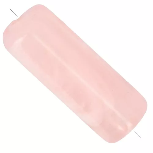 20x8 mm Straight tube beads in translucent acrylic - Peach Marble x10