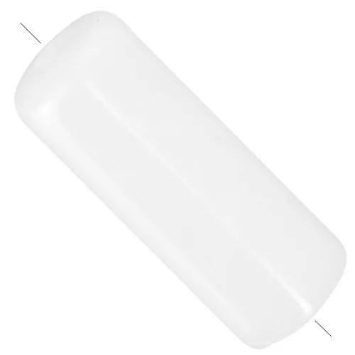 20x8 mm Straight tube beads in translucent acrylic - Marbled White x10