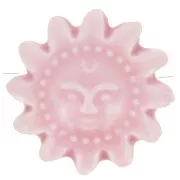 19mm Ceramic Sunbead - Pink x1