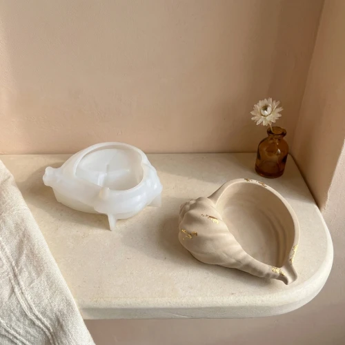 16x12cm Silicone mold for shell-shaped cups -Transparent x1