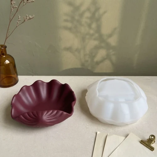 14x16cm Silicone mold for shell-shaped dishes - Transparent x1