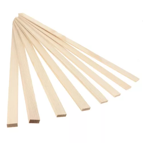 Wooden wedges for polymer clay - 3 mm to 10 mm - Natural x8