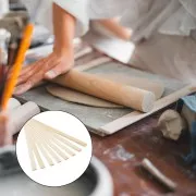 Wooden guide sticks for polymer clay - 3 mm to 10 mm - Natural x8