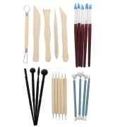 Set of 23 modelling tools for polymer clay